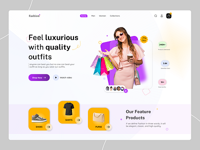 Fashion Website design fashion graphic design shop ui ux