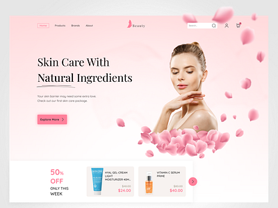 Skincare Product Landing Page