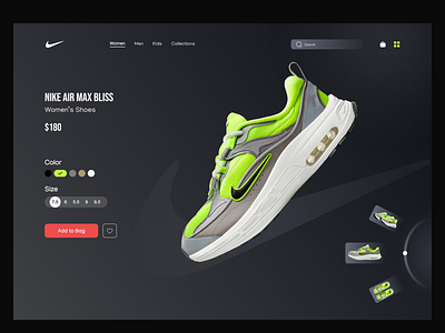 Nike Shoes Store Website Design