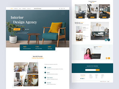 Interior Design Website adobexd agency design figma furniture furniturewebsite homedesign interior interior agency website design interiordesignagency interiordesignwebsite product shop ui ux website