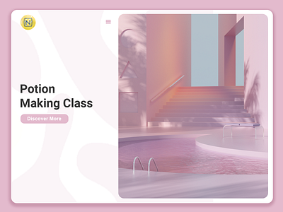 Pink Pool Fantasy 3d 3d art 3d modelling 3dart c4d cinema4d design dreamscape graphic design illustration pink redshift