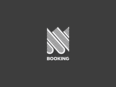 Booking Logo book crown dual meaning king read