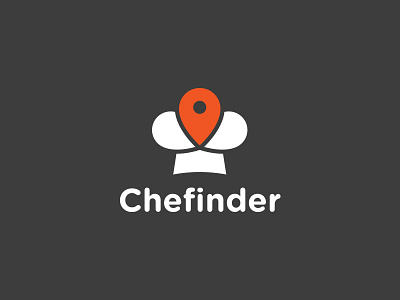 Chefinder Logo app chef find locator logo pin