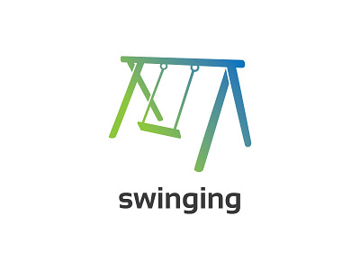 Swinging joy kids play playground swing swinging