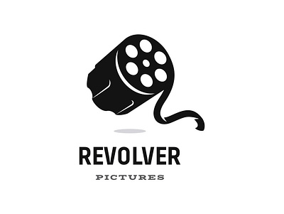 Revolver Pictures art clever director dual meaning film gun illustration logo movie pistol revolver