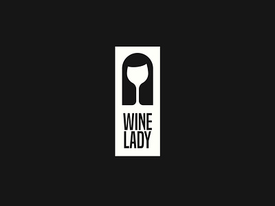 Wine lady alcohol clever dual meaning logo wine wine bottle wine glass wine label