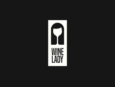 Wine lady alcohol clever dual meaning logo wine wine bottle wine glass wine label