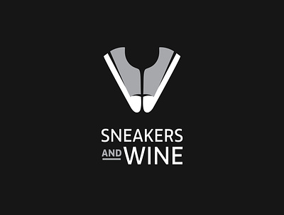 Sneakers Wine alcohol clever dual meaning illustration logo shoes sneaker wine