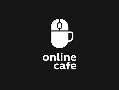 Online Cafe branding clever coffee coffee logo coffee shop design dual meaning fun illustration logo