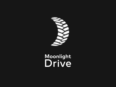 Moonlight branding car clever design dual meaning fun illustration logo moon moon logo moonlight night tire vehicle
