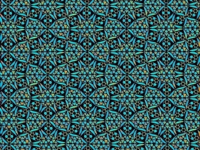 FRACTALIZED circles fractal geometric gradients islamic mandelbrot math mosque patterns repetition triangles turquoise