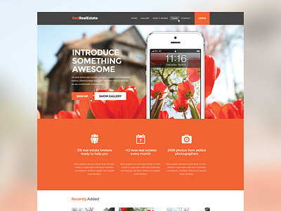 RedRealEstate — Retina PSD Template