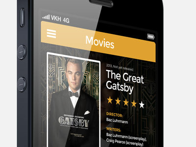 Night WIP: app with movie I look forward to seeing