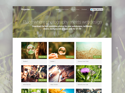 Picjumbo — Place where photography meets webdesign