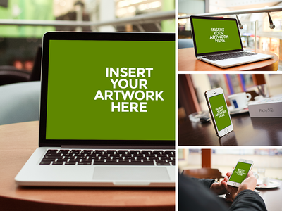 MacBook Pro & iPhone 5S Mock-Ups