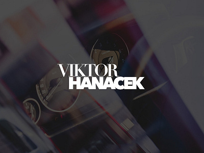 Viktor Hanacek Logo Visual background blog font logo logotype personal picjumbo serif viktorhanacek visual