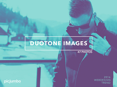 2016 Webdesign Trend: Duotone Images