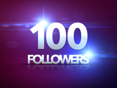 100 Followers! Thank you!