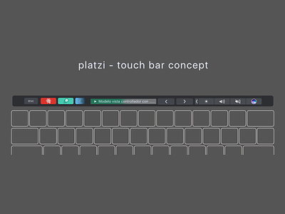 Platzi Touch Bar Concept bar macbook pro platzi touch touch bar touchbar