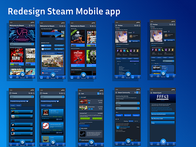 Redesign Steam Mobile App Version