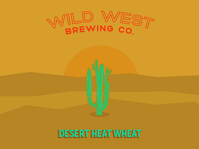 Wild West / 02 beer branding brewery cactus desert design identity illustration label design southwest type typography western wild west