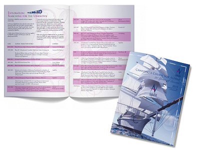 Nautical Themed Annual Report annual report design health care print publication design visual design