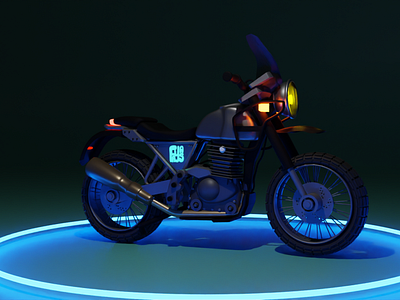 3D Himalayan Bike Model