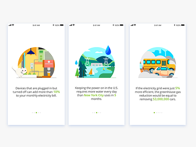 Onboarding Design for ThinkEco app