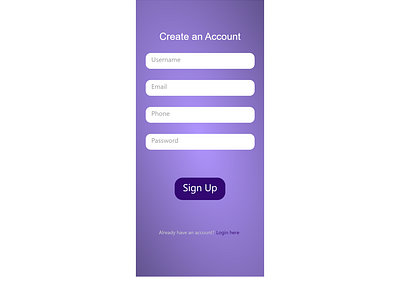 Daily UI 001 || Sign Up