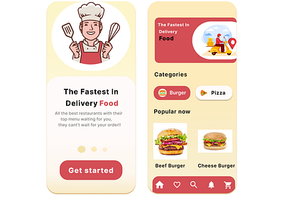 Daily UI 003 || Landing page :: Food Delivery App