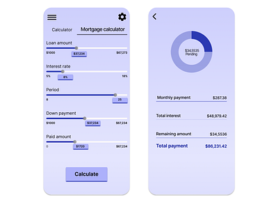 Mortgage calculator