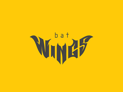 Bat Wings bat logo logotype wing