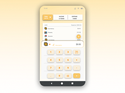 Expense Tracking Calculator - Daily UI 004 calculator dailyui expense tracker ux