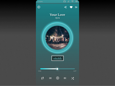 Music Player - Daily UI 009 dailyui design ux website design