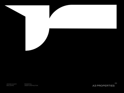 A3 PROPERTIES/ logotype branding design editorial logo marketing modern strategy typographic website