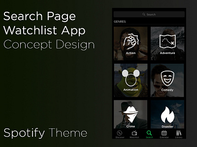 Search Page - Concept Design