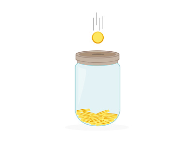 Coin Collection Idea animation coin design graphic jar motion