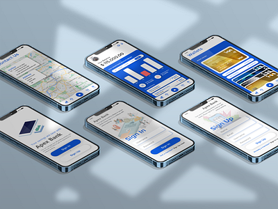 Apex Bank - Mobile Banking App design mobile online banking app ui ux