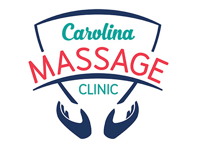 Carolina Massage Clinic Identity hands identity logo massage