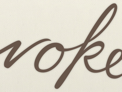 Evoke type design hand-lettering typography