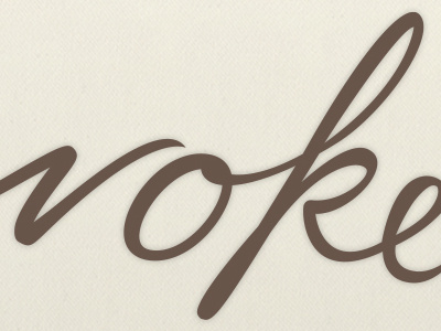 Evoke design hand-lettering type typography