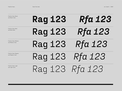 Fraktion Sans – Style Overview black bold font grey italics light medium numbers regular specimen type typeface typography weights