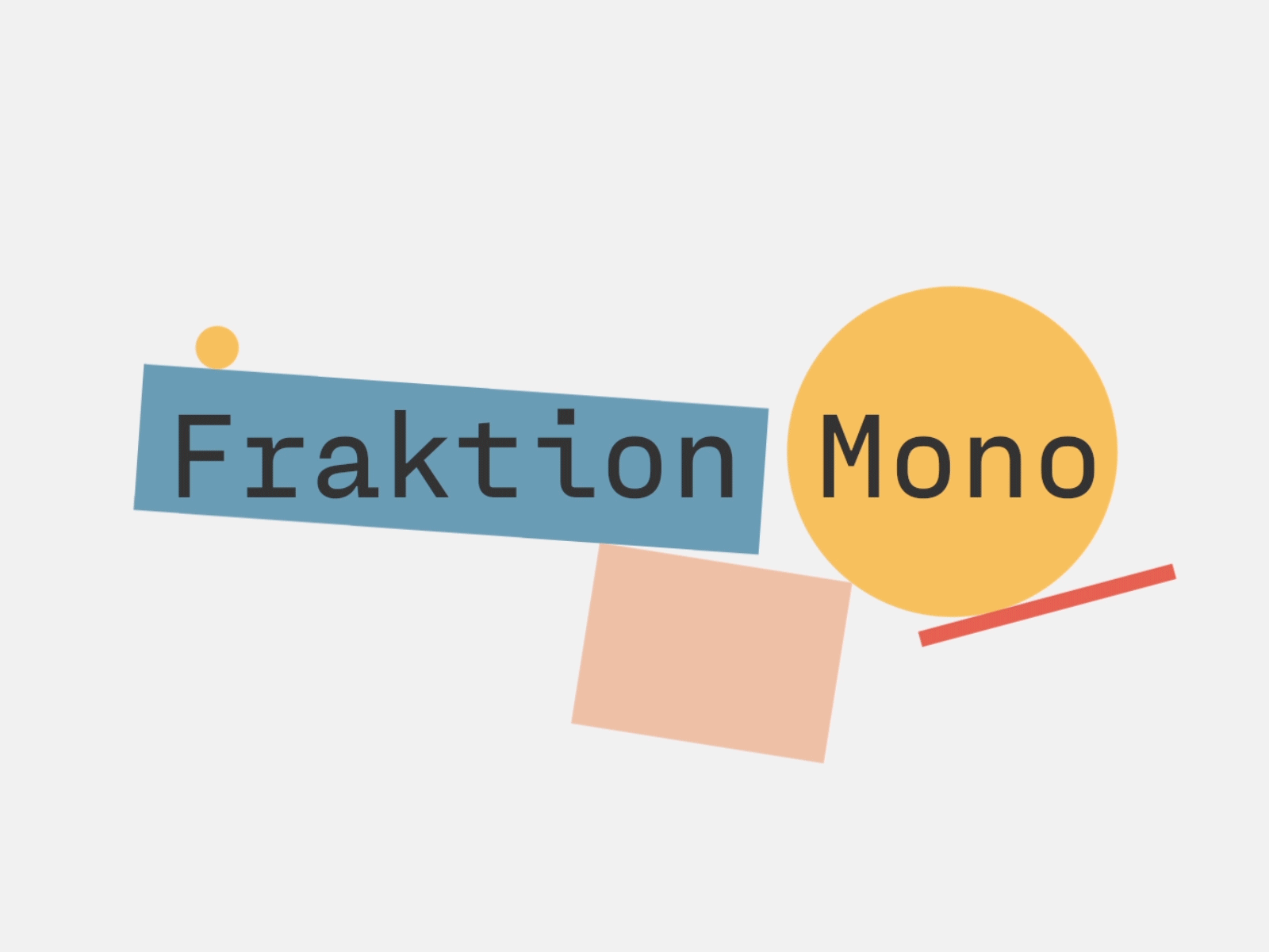 Fraktion Mono Typeface animation font loop monospaced type typeface typography