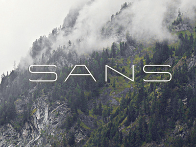 SANS font sans serif type typeface