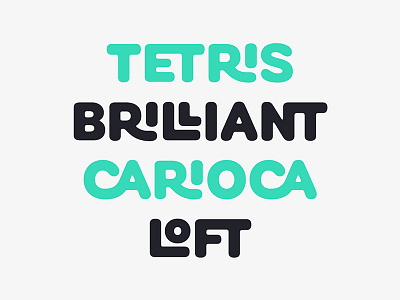 Cobbler Sans - Ligatures font green ligatures logo type typeface typography white