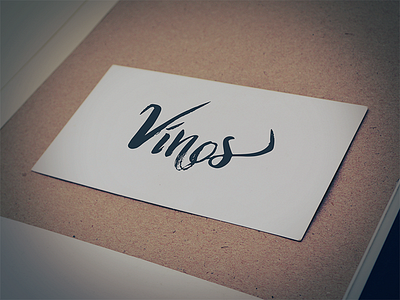 Vinos design logo wine