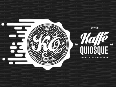 Kaffe Quiosque branding cafe cafereria coffee icon illustration logo services shop