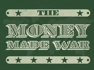 Money franklin illustration logo made money noise texture war