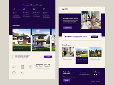 August Homes UI brand branding design graphic design ui ui design