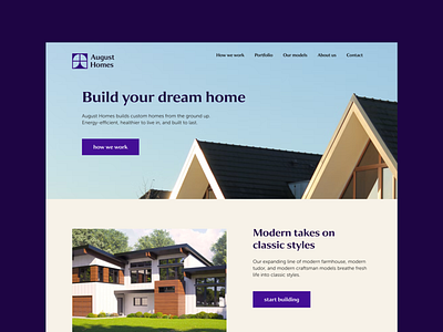 August Homes UI brand branding design ui ui design